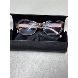 Prada Italy ROJ-101  Pink Tortoise Eyeglasses Frames Only Women's Orig Case